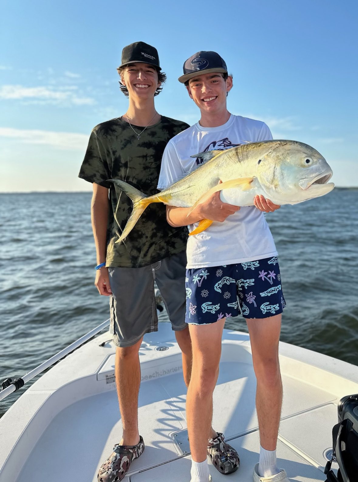 Maximus and a friend fishing
